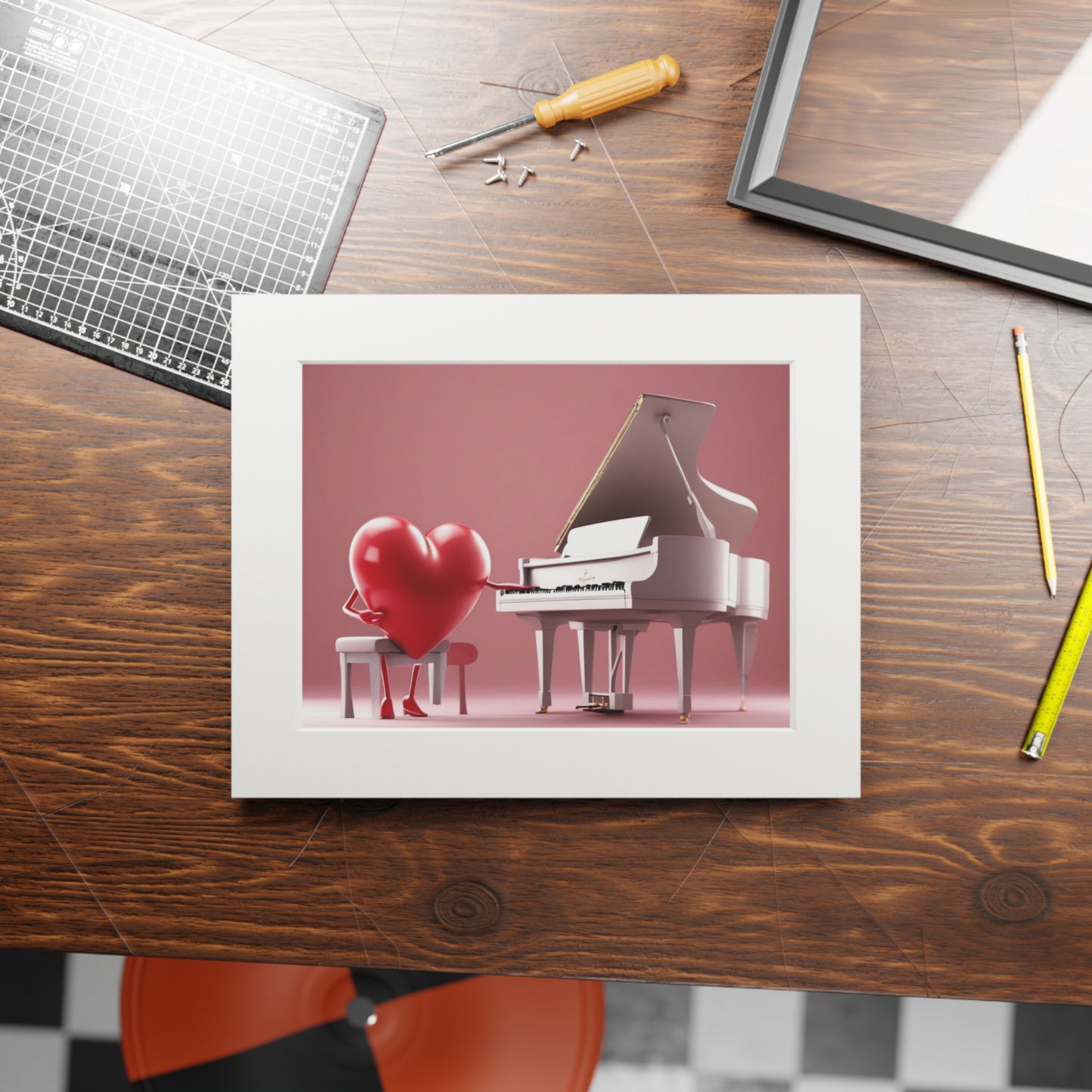 I love piano fine art print