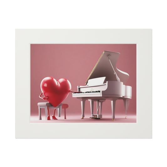 I love piano fine art print