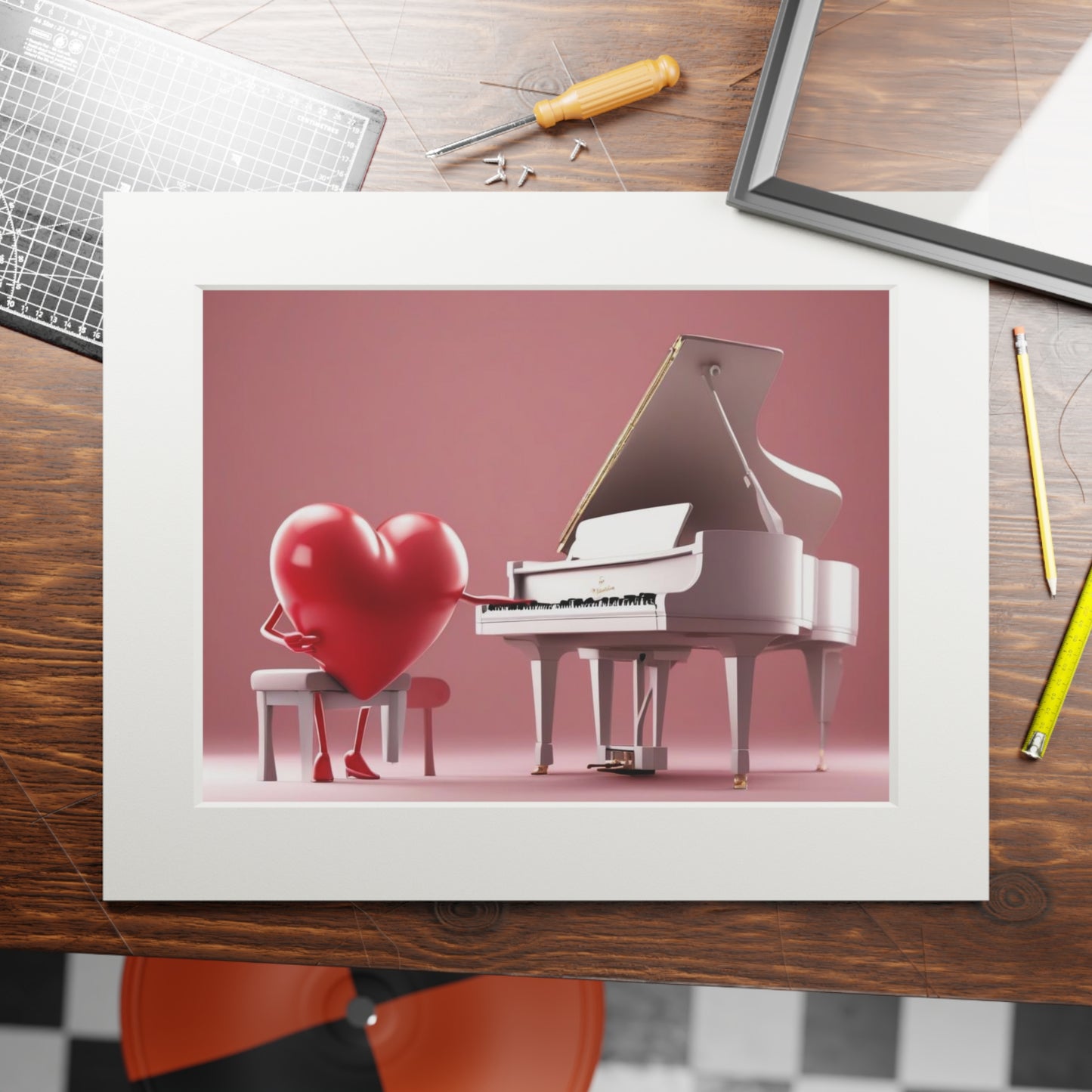 I love piano fine art print